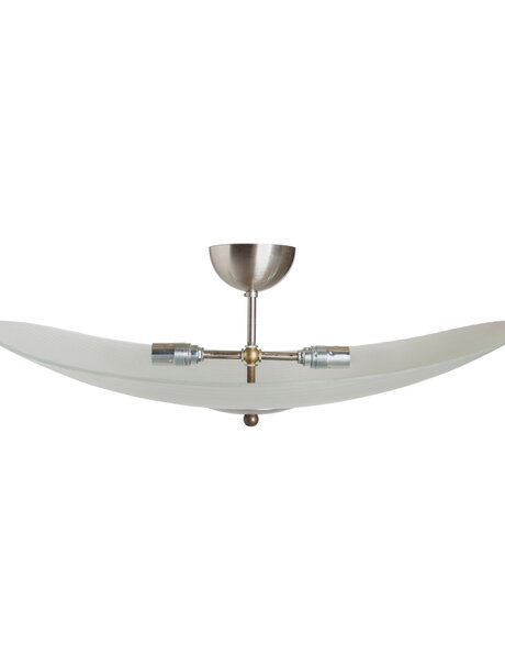 Pendant lamp, glass bowl, close to ceiling