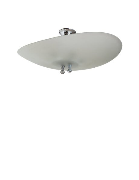 Vintage pendant lamp, frosted glass bowl