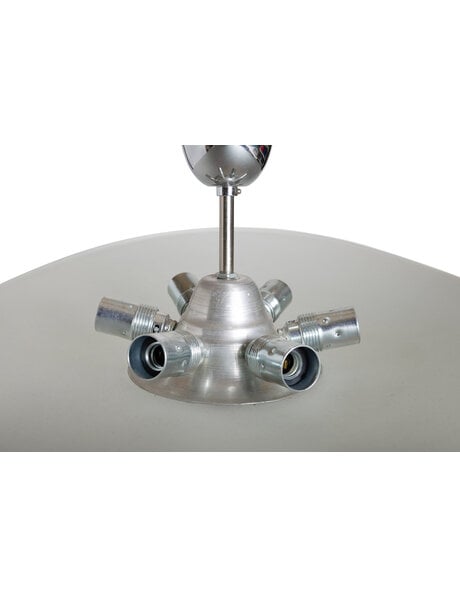 Vintage pendant lamp, frosted glass bowl