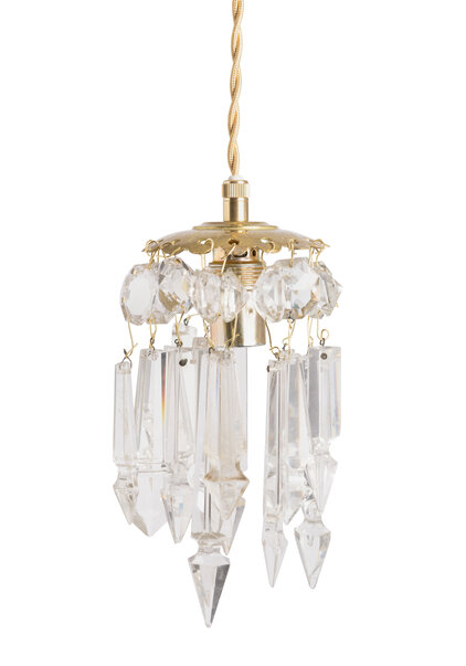 Klein Glazen Hanglampje met Pijl Kralen