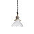 Classic hanging lamp with clear glass