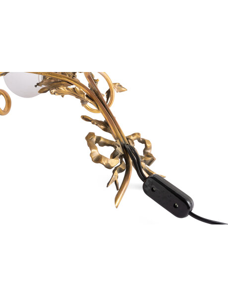 Jaren 30 wandlamp, Jugendstil, messing