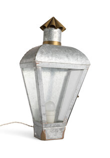 Klassieke Wandlamp, Metalen Lantaarn, Jaren 70