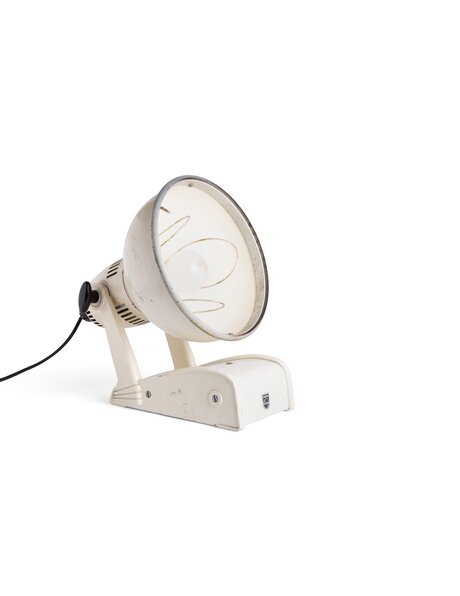 Industrial wall lamp, cream colored