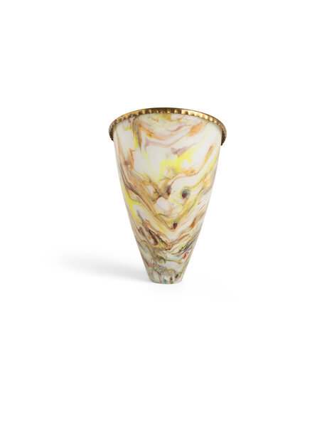 Glass Lampshade, 1930s, angled model