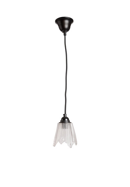 Kleine Hanglamp met Art Deco Kapje, Jaren 40