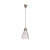 Small frosted glass pendant lamp, art deco shell