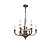 Old chandelier, burnished