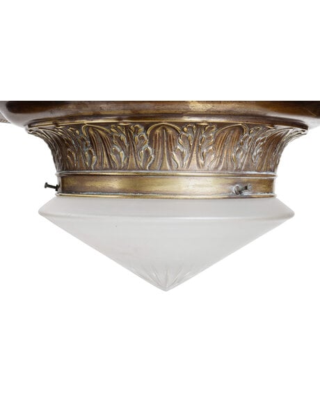 Beautiful hanging lamp, lion heads