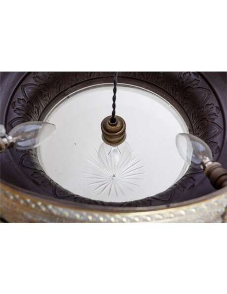 Beautiful hanging lamp, lion heads