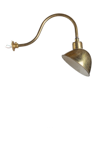 Industriele  Wandlamp, Goud Koper