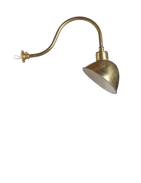 Industrie wandlamp, grote wandlamp, koper