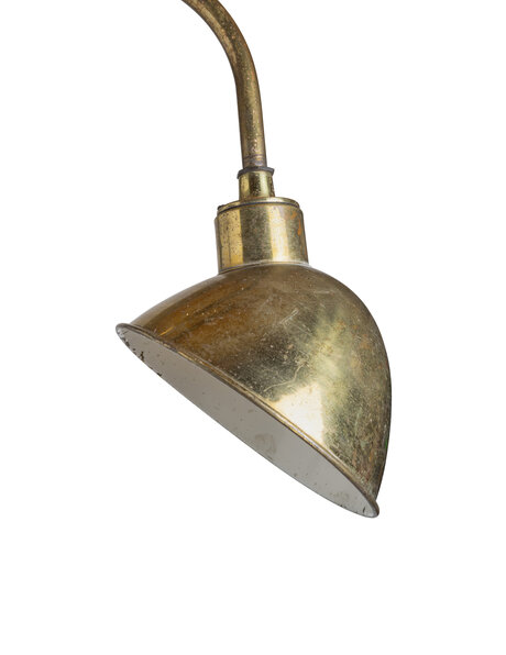 Industrie wandlamp, grote wandlamp, koper