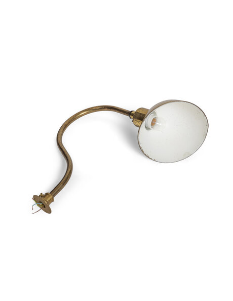 Industrie wandlamp, grote wandlamp, koper