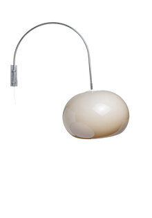 Dijkstra Design Wandlamp, Bruin, Boog Lamp, Jaren 60