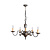 Old chandelier, burnished