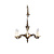 Stylish burnished chandelier