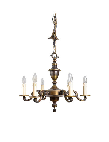 Stylish burnished chandelier