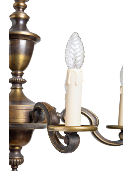 Stylish burnished chandelier