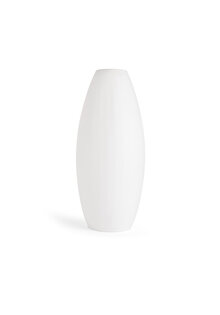 Glass Lampshade, Matte White Glass Cylinder, Vintage