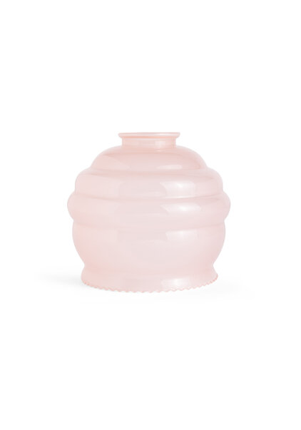 Klassieke Lampenkap, Roze Glas, Jaren 40