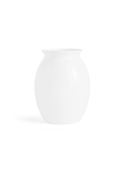 Glass Lampshade, Slightly Convex Shape, White Glass