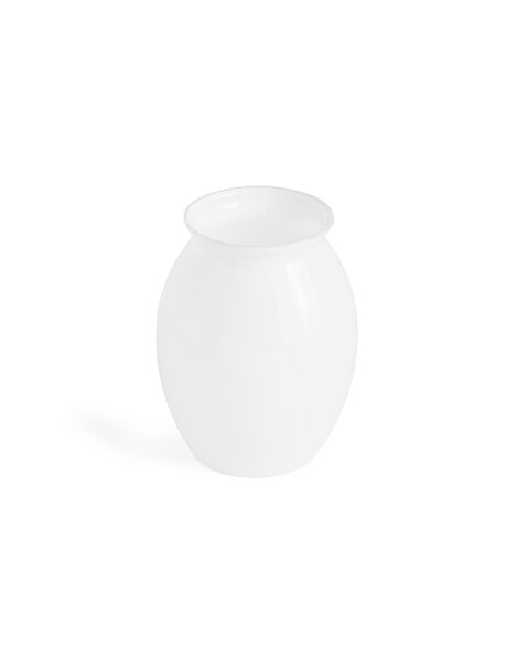 Wit glazen lampenkapje, licht bolle vorm