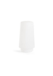 Wagenfeld Glazen Kapje met Schroefdraad, Mat Wit