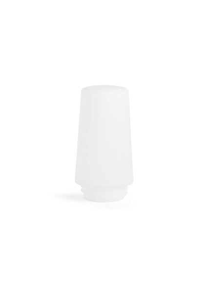 Small White Glass Lampshade with Screw Thread