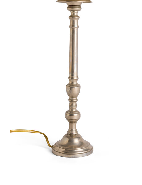 Vintage table lamp, fabric shade