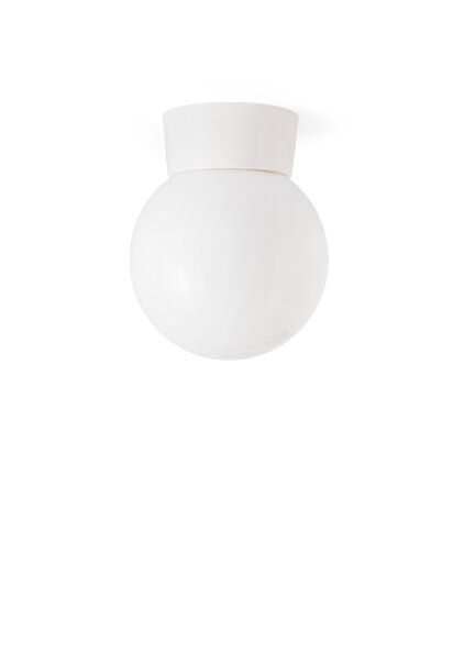 Ceiling lamp Retro, All White, 1950s