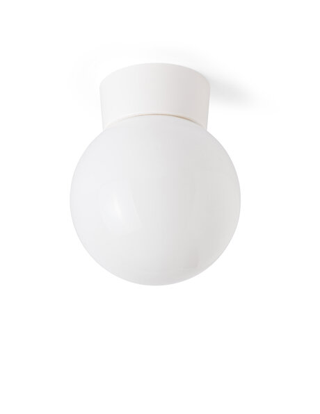 Witte plafondlamp, bolletje