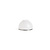 White glass lampshade, half sphere