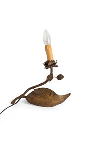 Old Wall Lamp, Autumn Leaf, 1940s