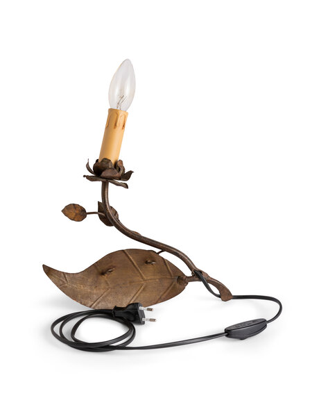 Mooie wandlamp, herfst blad