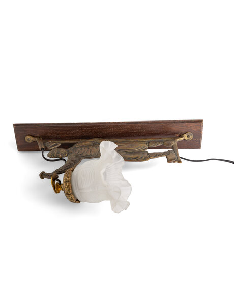 Landelijke wandlamp, boer op klompen