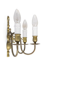 Brass Wall Lamp, Chandelier Wall Lamp with Candles