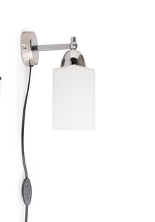 Chrome Wall Lamp, Industrial Look, 1940s