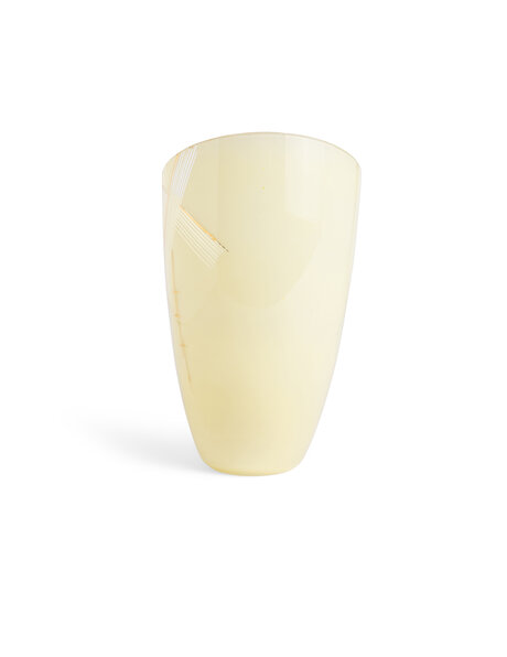 Vintage lampshade, slanted model, light yellow