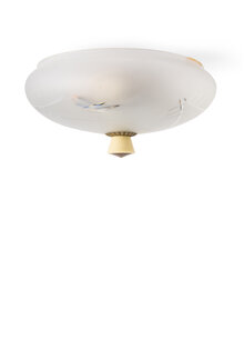 Antique ceiling lamp made of cut glass