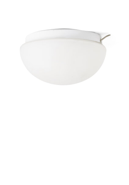 Vintage, Witte Plafond Lamp uit 1950