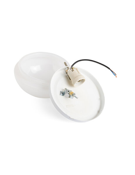 Witte plafond verlichting uit ca. 1950