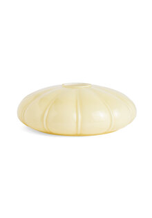 Glass Lampshade, Turban Model, Light Yellow