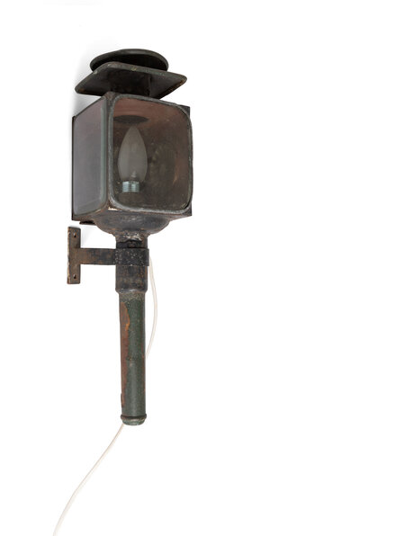 Old wall lamp, lantern for carriage