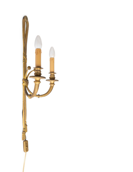 Beautiful brass wall lamp, 1930s, classic