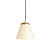 Vintage pendant lamp, light yellow glass
