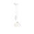 Pendant lamp with counterweight, white glass shade