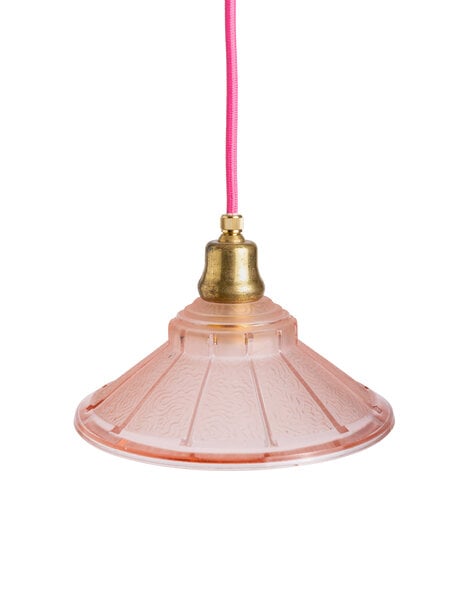 Kleine hanglamp, roze glas