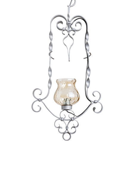 Kitsch hanglamp, krullerig