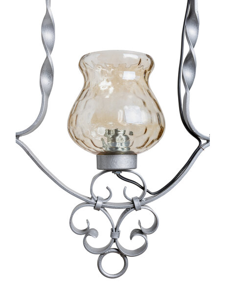 Kitsch hanging lamp, curly